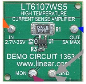 DC1363A, Amplifier IC Development Tools LT6107-General Purpose High-Side Current
