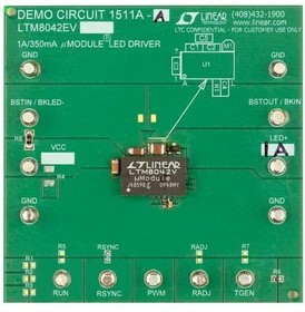 Фото 1/2 DC1511A-A, LED Lighting Development Tools LTM8042EV Demo Board - 32V, 1A uModule B