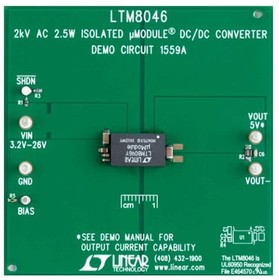 DC1559A, Power Management IC Development Tools LTM8046 Demo Board - 2kV Isolated, 2.5W