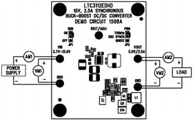 Фото 1/3 DC1598A, Power Management IC Development Tools LTC3112EDHD Demo Board