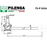 TS-P 2416, Стойка стабилизатора | перед, лев |