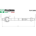 Тяга рулевая L=R (без наконечника) HYUNDAI Solaris/KIA Rio III /M14x1,5mm ...