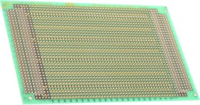 Фото 1/2 222-2991, Double Sided Matrix Board FR4 1mm Holes, 2.54 x 2.54mm Pitch, 160 x 100 x 1.6mm