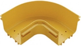 Горизонтальный поворот оптического лотка 90, 360 мм, желтый LAN-OT360-HC90