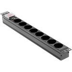 Блок розеток 19" 8 шт. Schuko, 10A 250V, без шнура питания TWT-PDU19-10A8P