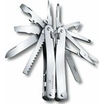 3.0224.L, Мультитул Victorinox SwissTool Spirit II, 105 мм, 26 функций, кожаный чехол