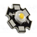 NTE30180-WW, Power LED; STAR; white warm; 120°; 750mA; Pmax: 3W; CRImin: 60; SMD