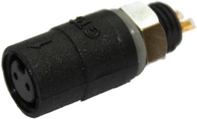 Circular Connector, 2 Contacts, Panel Mount, M6 Connector, Socket, Female, IP67