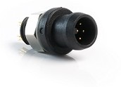 Circular Connector, 6 Contacts, Panel Mount, M6 Connector, Plug, Male, IP67
