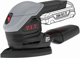PSP20H140A, Дельташлифмашина аккумуляторная Solo, 20 В, 12000 об/мин, 140х140х80 мм