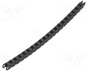 E03.07.010.0, Cable chain; E03; Bend.rad: 10mm; L: 1000mm; Int.height: 5mm