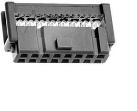 SPFH16-3000, Вилка IDC 16-разъёмов P2,54 Серый
