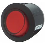 R13244BBR3, ROCKER; DPST; Pos: 2; ON-OFF; 10A/250VAC; red; neon lamp; 230V; round
