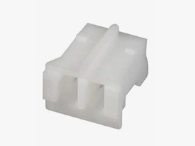 Фото 1/6 Socket housing, 2 pole, pitch 2 mm, straight, natural, PHR-2