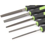 253705 Набор напильников №2 100 мм, 5 шт (плоский, полукруглый, трёхгранный ...