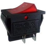 KLS7-007-21- C-3-RE/BK-P1-G (2) (SWR-78/R), Выключатель 4 конт с подсветкой (красный) 8A 250VAC