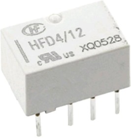 Фото 1/4 HFD4/12 (IM06TS), Реле 2 переключ.12VDC, 2A/250VAC DPDT
