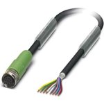 1404150, Female 8 way M8 to Sensor Actuator Cable, 10m