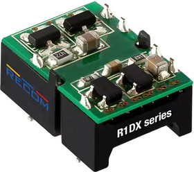 R1DX-0509-Tray, Isolated DC/DC Converters - SMD 1W 5Vin +/-09Vout 56mA Unregulated