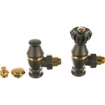 Комплект Liberty 1/2х3/4 угловой, цвет антрацит, 0320-2000V00P