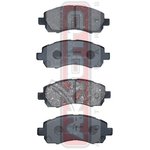 AKD-7398, Колодки тормозные дисковые передние, SUBARU IMPREZA(GC) 92-00 LEGACY III (BE,BH) 98-