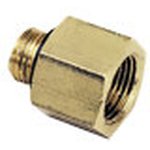 0169 10 17, LF3000 Series Straight Threaded Adaptor, G 1/8 Male to G 3/8 Female ...