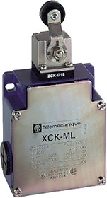 XCKML115H29, OsiSense XC Series Roller Lever Limit Switch, 1NC/1NO + 1NC/1NO, IP66, 4P, Metal Housing, 300V ac