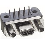 MWDM2L-25PCBRP-.110, MWDM 25 Way Right Angle Through Hole D-sub Connector Plug, 1.27mm Pitch
