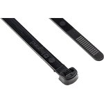 0 320 29, Cable Tie, 360mm x 7.6 mm, Black Nylon, Pk-100