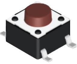 Фото 1/2 DTSM-62K-V-T/R, Tactile Switches Surface Mounting Type 6*6