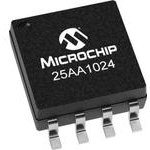 25AA1024T-I/SM, EEPROM Serial-SPI 1M-bit 128K x 8 2.5V/3.3V/5V Automotive ...