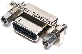 MWDM2L-15NSP, D-Sub Micro-D Connectors MICR D SLDRCUP CON 15CNT SZ #24 PIN