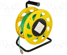 CQ5060S, Wire; S/FTP; 7; solid; Cu; PUR; green; 60m; Kit: plastic reel,cable