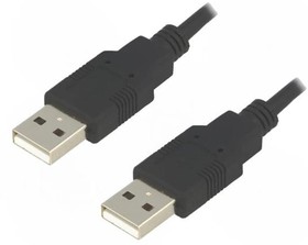 CAB-USBAA/5-BK, Кабель, USB 2.0, вилка USB A, с обеих сторон, 5м, черный