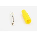 550-0700, Laboratory Socket, Yellow, Silver-Plated, 50V, 10A