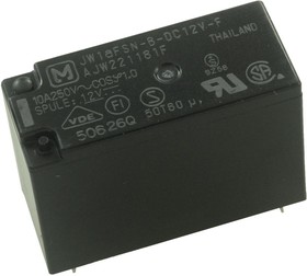 JW1AFSN-B-DC12V-F, RELAY, SPST-NO, 277VAC, 30VDC, 5A