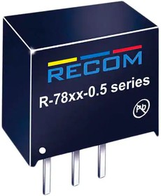 Фото 1/4 R-789.0-0.5, Non-Isolated DC/DC Converters 0.5A DC/DC REG 11-34Vin 9Vout