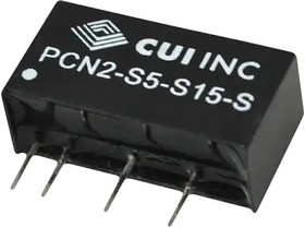 PCN2-S5-D12-S, Isolated DC/DC Converters - Through Hole 4.5-5.5Vin +/-12Vout +/-83mA 2W Iso SIP