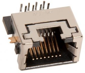 (12G14881108D) коннектор ASUS LAN JACK 8P8C R/A , 4.05H , DIP