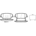 P1374302, Колодки дисковые