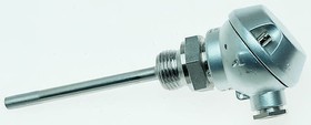 902030/31-380-1003- 1-6-100-104/000, PT100 RTD Sensor, 6mm Dia, 100mm Long, 2 Wire, G1/2, Class B +400°C Max