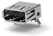 292303-2, USB Connectors USB A R/A RCPT T/H
