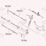 TEC1001, Наконечник рулевой Nissan X-Trail 00- Tatsumi