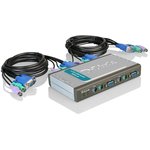 Переключатель D-Link 4-портовый KVM-переключатель с портами VGA и PS/2