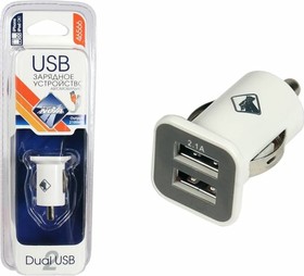 Зарядное устройство для мобильного устройства 2 USB-порта, 2100мА, 12/24В 46566