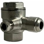 Обратный клапан для компрессора резьба внутренняя и наружная F3/8"хM3/8" 4330