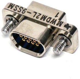 Фото 1/2 MWDM2L-9SSM, D-Sub Micro-D Connectors MICR D SLDRCUP CON 9CNT SZ #24 SKT