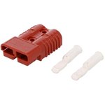 6329G1, Battery Connector Kit, Genderless, 2 Poles, 1AWG, 175A, Red