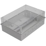 0253-10, Коробка распред. CARBO-BOX, 303x214x123mm, с DIN-рейкой, прозрачная крышка, ABS/PC, GW 650°C, IP55