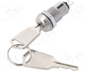 KS-31/225, Переключатель: замок для РЭА; Фикс.пол: 2; Алгоритм раб: OFF-ON
